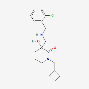 3-{[(2-chlorobenzyl)amino]methyl}-1-(cyclobutylmethyl)-3-hydroxy-2-piperidinone