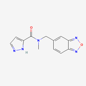 N-(2,1,3-benzoxadiazol-5-ylmethyl)-N-methyl-1H-pyrazole-3-carboxamide