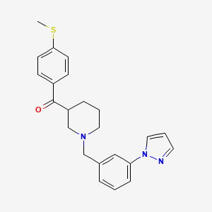 [4-(methylthio)phenyl]{1-[3-(1H-pyrazol-1-yl)benzyl]-3-piperidinyl}methanone