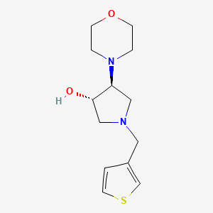 molecular formula C13H20N2O2S B4529597 (3S*,4S*)-4-(4-morpholinyl)-1-(3-thienylmethyl)-3-pyrrolidinol 