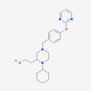 2-{1-cyclohexyl-4-[4-(2-pyrimidinyloxy)benzyl]-2-piperazinyl}ethanol