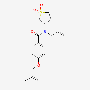 N-allyl-N-(1,1-dioxidotetrahydro-3-thienyl)-4-[(2-methylprop-2-en-1-yl)oxy]benzamide