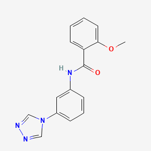 2-methoxy-N-[3-(4H-1,2,4-triazol-4-yl)phenyl]benzamide