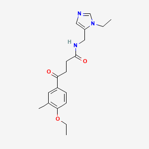 4-(4-ethoxy-3-methylphenyl)-N-[(1-ethyl-1H-imidazol-5-yl)methyl]-4-oxobutanamide