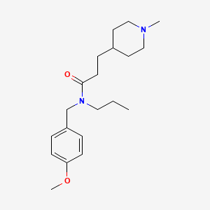 N-(4-methoxybenzyl)-3-(1-methylpiperidin-4-yl)-N-propylpropanamide