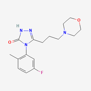 molecular formula C16H21FN4O2 B4529707 4-(5-fluoro-2-methylphenyl)-5-(3-morpholin-4-ylpropyl)-2,4-dihydro-3H-1,2,4-triazol-3-one 