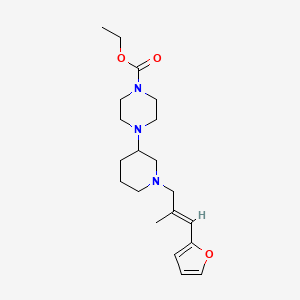 ethyl 4-{1-[(2E)-3-(2-furyl)-2-methyl-2-propen-1-yl]-3-piperidinyl}-1-piperazinecarboxylate