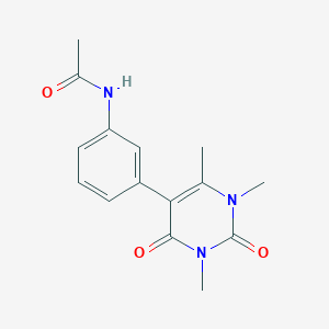 N-[3-(1,3,6-trimethyl-2,4-dioxo-1,2,3,4-tetrahydro-5-pyrimidinyl)phenyl]acetamide