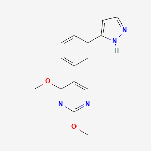 2,4-dimethoxy-5-[3-(1H-pyrazol-3-yl)phenyl]pyrimidine