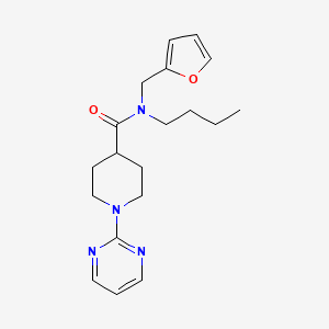 molecular formula C19H26N4O2 B4529784 N-butyl-N-(2-furylmethyl)-1-pyrimidin-2-ylpiperidine-4-carboxamide 