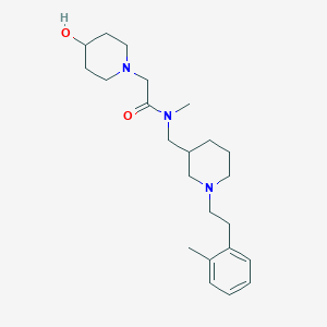 2-(4-hydroxy-1-piperidinyl)-N-methyl-N-({1-[2-(2-methylphenyl)ethyl]-3-piperidinyl}methyl)acetamide