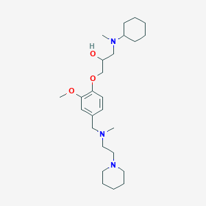 1-[cyclohexyl(methyl)amino]-3-[2-methoxy-4-({methyl[2-(1-piperidinyl)ethyl]amino}methyl)phenoxy]-2-propanol