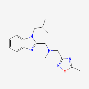 1-(1-isobutyl-1H-benzimidazol-2-yl)-N-methyl-N-[(5-methyl-1,2,4-oxadiazol-3-yl)methyl]methanamine