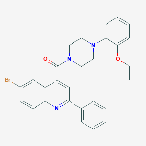 molecular formula C28H26BrN3O2 B452986 (6-Bromo-2-phenylquinolin-4-yl)[4-(2-ethoxyphenyl)piperazin-1-yl]methanone 