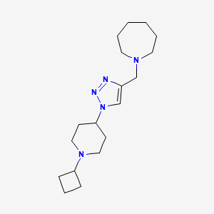 1-{[1-(1-cyclobutyl-4-piperidinyl)-1H-1,2,3-triazol-4-yl]methyl}azepane bis(trifluoroacetate)