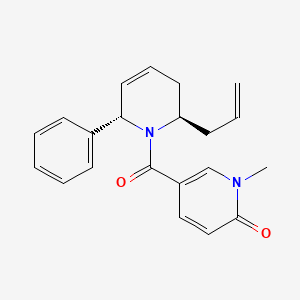 5-{[(2R*,6S*)-2-allyl-6-phenyl-3,6-dihydropyridin-1(2H)-yl]carbonyl}-1-methylpyridin-2(1H)-one