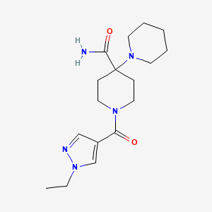 1'-[(1-ethyl-1H-pyrazol-4-yl)carbonyl]-1,4'-bipiperidine-4'-carboxamide trifluoroacetate