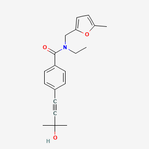 N-ethyl-4-(3-hydroxy-3-methylbut-1-yn-1-yl)-N-[(5-methyl-2-furyl)methyl]benzamide