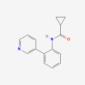 molecular formula C15H14N2O B4529965 N-(2-pyridin-3-ylphenyl)cyclopropanecarboxamide 