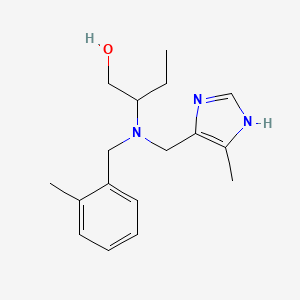 2-{(2-methylbenzyl)[(4-methyl-1H-imidazol-5-yl)methyl]amino}butan-1-ol