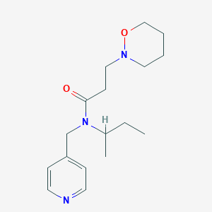 N-(sec-butyl)-3-(1,2-oxazinan-2-yl)-N-(pyridin-4-ylmethyl)propanamide