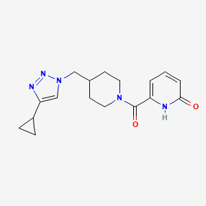 6-({4-[(4-cyclopropyl-1H-1,2,3-triazol-1-yl)methyl]piperidin-1-yl}carbonyl)pyridin-2(1H)-one