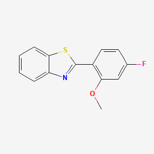 2-(4-fluoro-2-methoxyphenyl)-1,3-benzothiazole