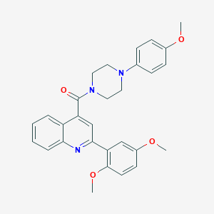 2-(2,5-Dimethoxyphenyl)-4-{[4-(4-methoxyphenyl)-1-piperazinyl]carbonyl}quinoline