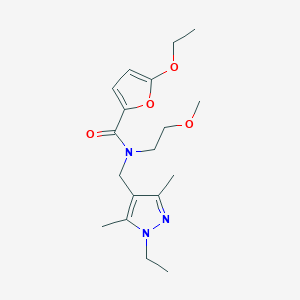 5-ethoxy-N-[(1-ethyl-3,5-dimethyl-1H-pyrazol-4-yl)methyl]-N-(2-methoxyethyl)-2-furamide