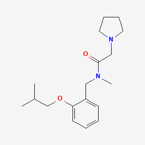 N-(2-isobutoxybenzyl)-N-methyl-2-pyrrolidin-1-ylacetamide