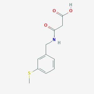 molecular formula C11H13NO3S B4530125 3-{[3-(methylthio)benzyl]amino}-3-oxopropanoic acid 