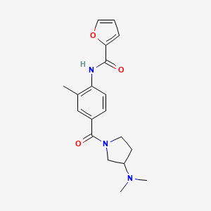 N-(4-{[3-(dimethylamino)pyrrolidin-1-yl]carbonyl}-2-methylphenyl)-2-furamide