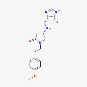 1-[2-(4-methoxyphenyl)ethyl]-4-{[(4-methyl-1H-imidazol-5-yl)methyl]amino}-2-pyrrolidinone