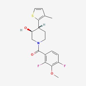 molecular formula C18H19F2NO3S B4530159 (3S*,4R*)-1-(2,4-difluoro-3-methoxybenzoyl)-4-(3-methyl-2-thienyl)piperidin-3-ol 