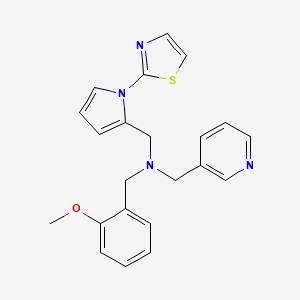 (2-methoxybenzyl)(pyridin-3-ylmethyl){[1-(1,3-thiazol-2-yl)-1H-pyrrol-2-yl]methyl}amine