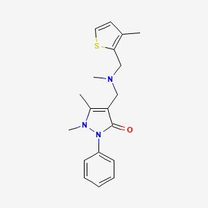 1,5-dimethyl-4-({methyl[(3-methyl-2-thienyl)methyl]amino}methyl)-2-phenyl-1,2-dihydro-3H-pyrazol-3-one