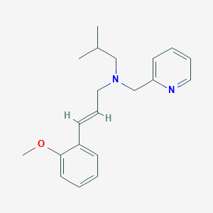 (2E)-N-isobutyl-3-(2-methoxyphenyl)-N-(pyridin-2-ylmethyl)prop-2-en-1-amine