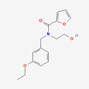 N-(3-ethoxybenzyl)-N-(2-hydroxyethyl)-2-furamide