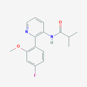 molecular formula C16H17FN2O2 B4530242 N-[2-(4-fluoro-2-methoxyphenyl)pyridin-3-yl]-2-methylpropanamide 