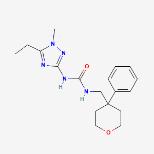 N-(5-ethyl-1-methyl-1H-1,2,4-triazol-3-yl)-N'-[(4-phenyltetrahydro-2H-pyran-4-yl)methyl]urea