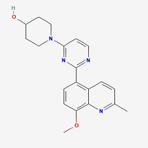 1-[2-(8-methoxy-2-methylquinolin-5-yl)pyrimidin-4-yl]piperidin-4-ol