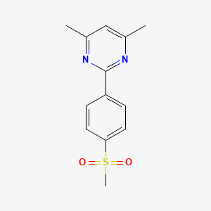 4,6-dimethyl-2-[4-(methylsulfonyl)phenyl]pyrimidine