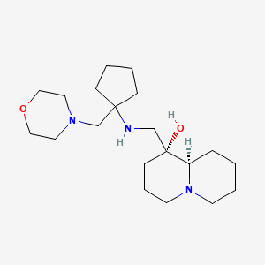 (1R,9aR)-1-({[1-(morpholin-4-ylmethyl)cyclopentyl]amino}methyl)octahydro-2H-quinolizin-1-ol