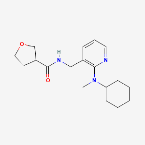 N-({2-[cyclohexyl(methyl)amino]-3-pyridinyl}methyl)tetrahydro-3-furancarboxamide