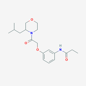 N-{3-[2-(3-isobutylmorpholin-4-yl)-2-oxoethoxy]phenyl}propanamide