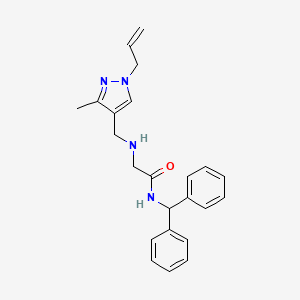 2-{[(1-allyl-3-methyl-1H-pyrazol-4-yl)methyl]amino}-N-(diphenylmethyl)acetamide