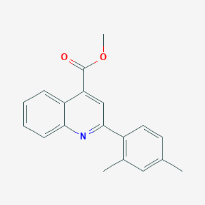 molecular formula C19H17NO2 B453038 Methyl 2-(2,4-dimethylphenyl)quinoline-4-carboxylate 