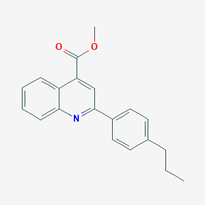 molecular formula C20H19NO2 B453039 Methyl 2-(4-propylphenyl)quinoline-4-carboxylate 