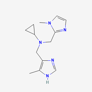 N-[(1-methyl-1H-imidazol-2-yl)methyl]-N-[(4-methyl-1H-imidazol-5-yl)methyl]cyclopropanamine