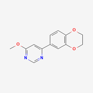 4-(2,3-dihydro-1,4-benzodioxin-6-yl)-6-methoxypyrimidine